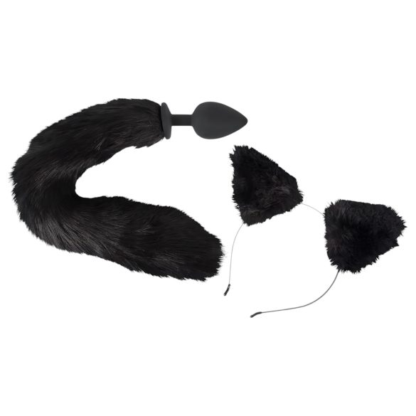 Bad Kitty - Kattig analpluggset - (svart)