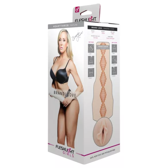 Fleshlight Brandi Love Heartthrobe - masturbator - vagina