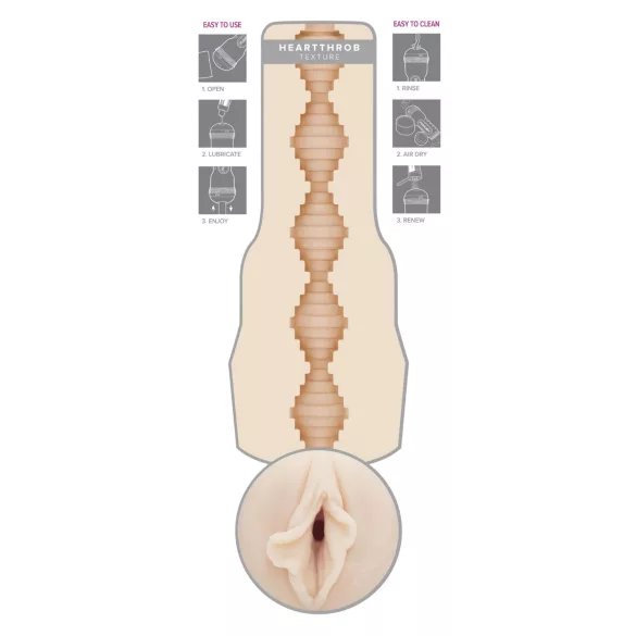 Fleshlight Brandi Love Heartthrobe - masturbator - vagina
