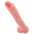 King Cock - dildo med pung - 35 cm - naturfärg