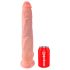 King Cock - dildo med pung - 35 cm - naturfärg