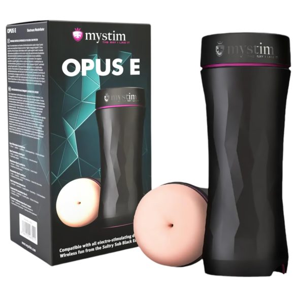 mystim Opus E Anus - elektro-anusmasturbator (natur-svart)