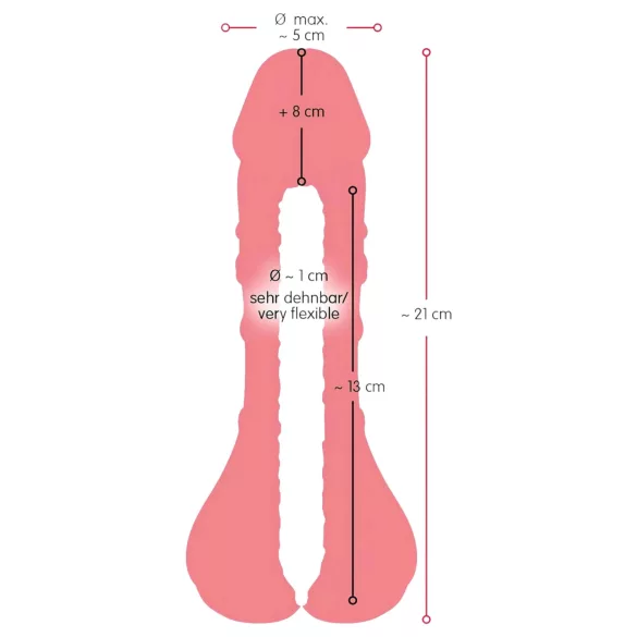 Nature Skin - sexleksak 2-i-1 rumpa och penisfodral - naturfärg
