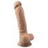 Silexd 7 - Dildo med sugkopp - 17,5 cm (natur)
