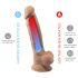 Silexd 7 - Dildo med sugkopp - 17,5 cm (natur)