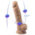 Silexd 7 - Dildo med sugkopp - 17,5 cm (natur)