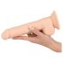 24cm Silexd dildó med sugkopp - Naturlig
