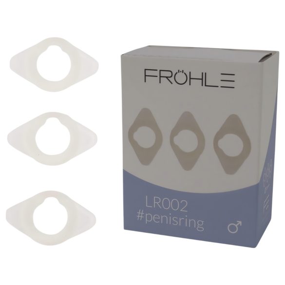 Fröhle - penisring set - medicinsk silikon - 2,1 cm - 3-pack