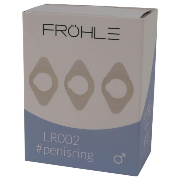 Fröhle - penisring set - medicinsk silikon - 2,1 cm - 3-pack