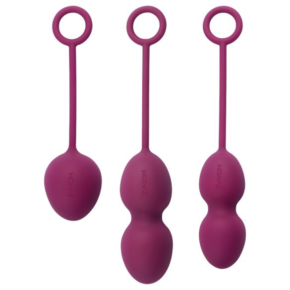 Svakom Nova - 3-delad geishakulor set (lila)