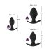Black Velvet silikon analpluggset (3 delar) - svart