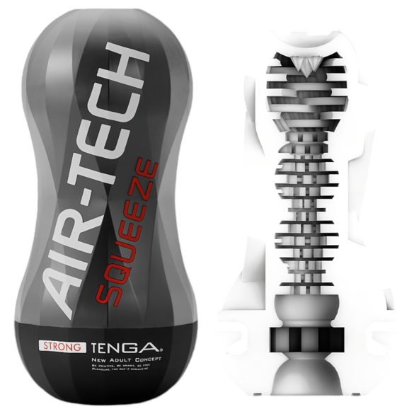 TENGA Air-Tech Squeeze Strong - kraftfull sugmasturbator (svart)