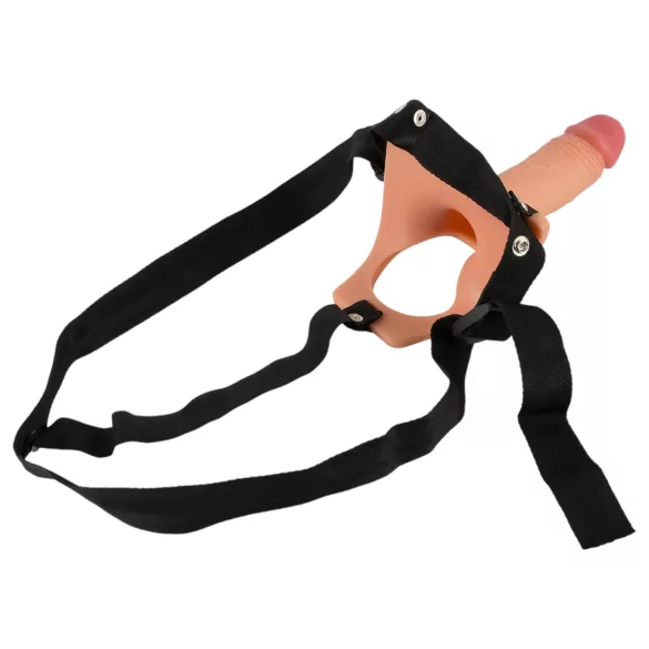 Realistixxx - strap-on dildo - ihålig - naturfärg