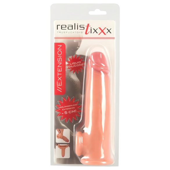 Realistixxx - Penisförlängare med ring - 19 cm (naturfärg)