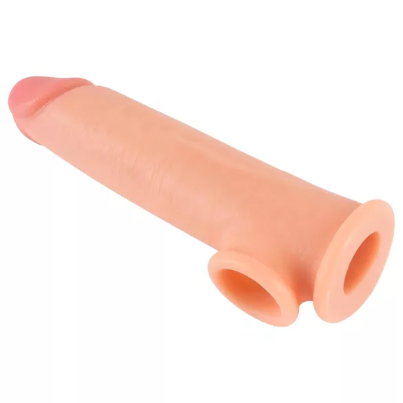 Realistixxx - penisförlängare med ring - 19 cm - naturfärg