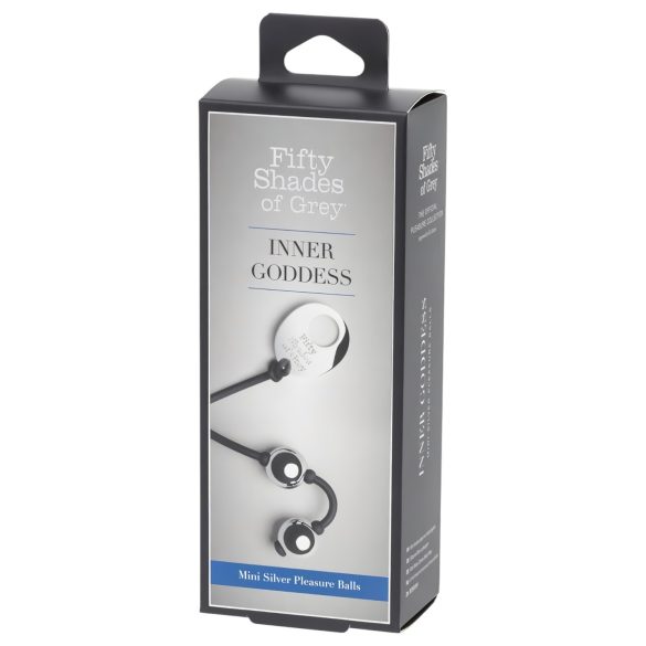 Femtio nyanser av grått Inner Goddess - mini geishakulor (silver)