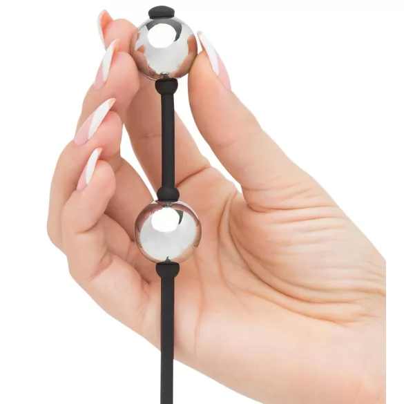 Fifty Shades of Grey - geishakulor mini - metallisk silver