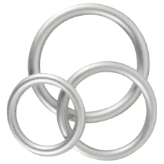 You2Toys - penisring set silikon metallfärg 3-pack