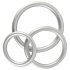 You2Toys Metallic - silikon penisring set (3 delar)
