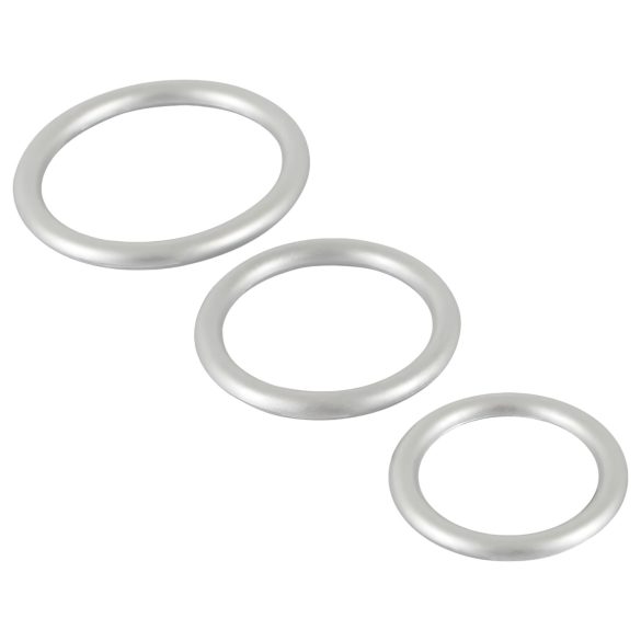 You2Toys - penisring set silikon metallfärg 3-pack