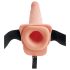 Fetish Strap-On 9 - ihålig sprutande dildo med remmar (naturlig)