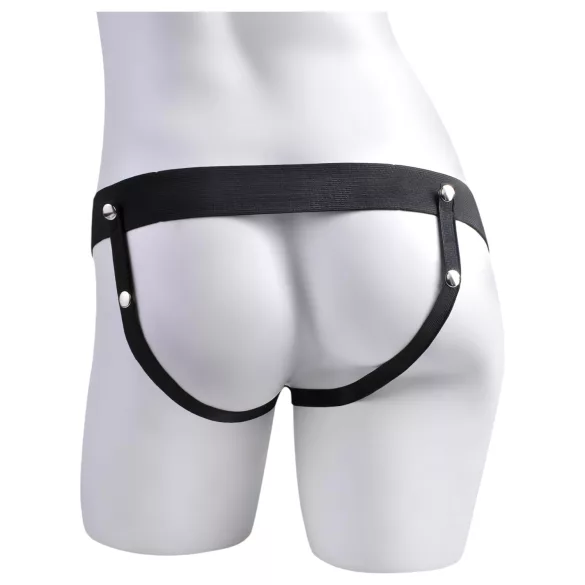 Pipedream Fetish Strap-On 9 - påspänningsbar, ihålig, sprutande dildo (hudfärgad)