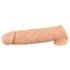 Realistixxx - penisring med hylsa - 16 cm (naturfärg)