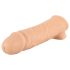 Realistixxx - penisring med hylsa - 16 cm (naturfärg)