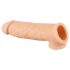Realistixxx - penisring med hylsa - 16 cm (naturfärg)