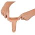 Realistixxx - penisring med hylsa - 16 cm (naturfärg)