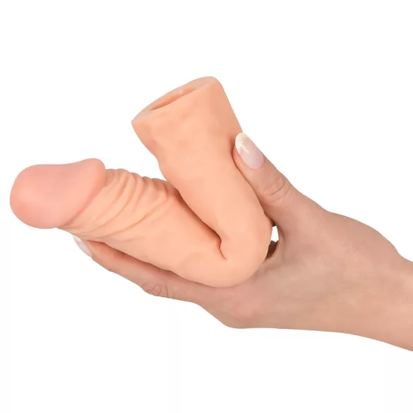 Nature Skin - penissleeve förlängare förtjockare - 19,5 cm