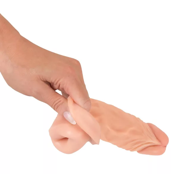 Nature Skin - penissleeve förlängare förtjockare - 19,5 cm