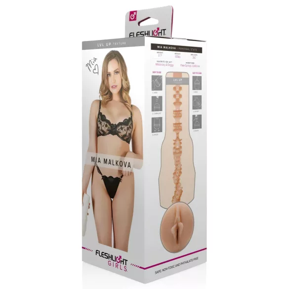 Fleshlight - masturbator vagina - realistisk design - naturfärg