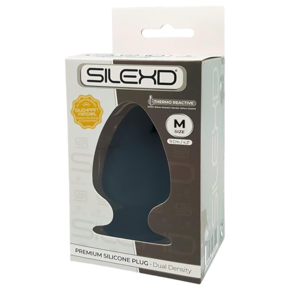 Silexd M - formbar analplugg - 11 cm (svart)