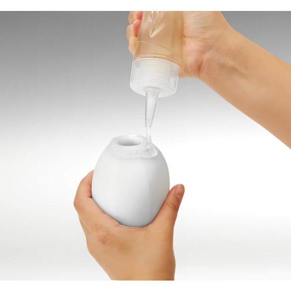 TENGA GEO - masturbator med vågig struktur - vit (Glacier)