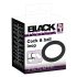 Black Velvet - Silikon penisring (svart) - 5 cm