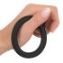 Black Velvet - Silikon penisring (svart) - 5 cm