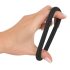 Black Velvet - Silikon penisring (svart) - 5 cm
