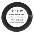 Black Velvet - Silikon penisring (svart) - 5 cm