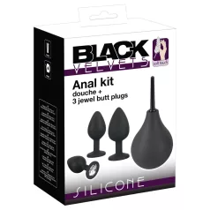 Black Velvets - analpluggsset (4 delar, svart)