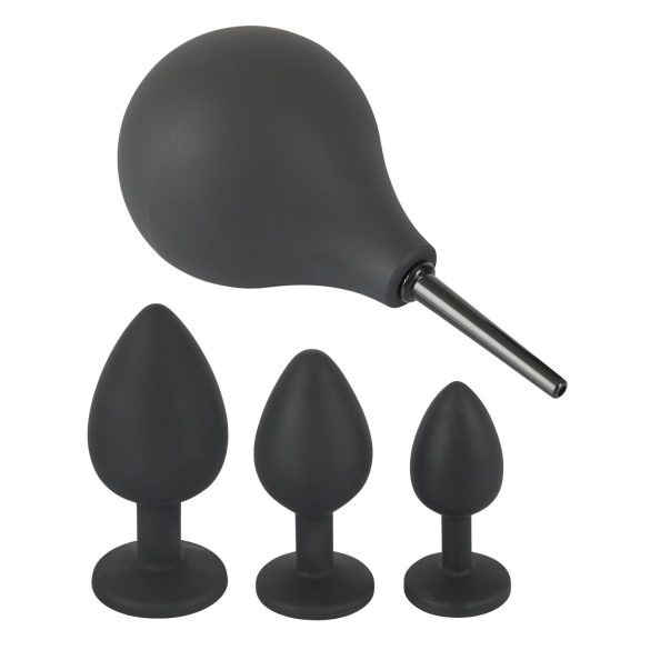 Black Velvets - analpluggsset - 4 delar - svart