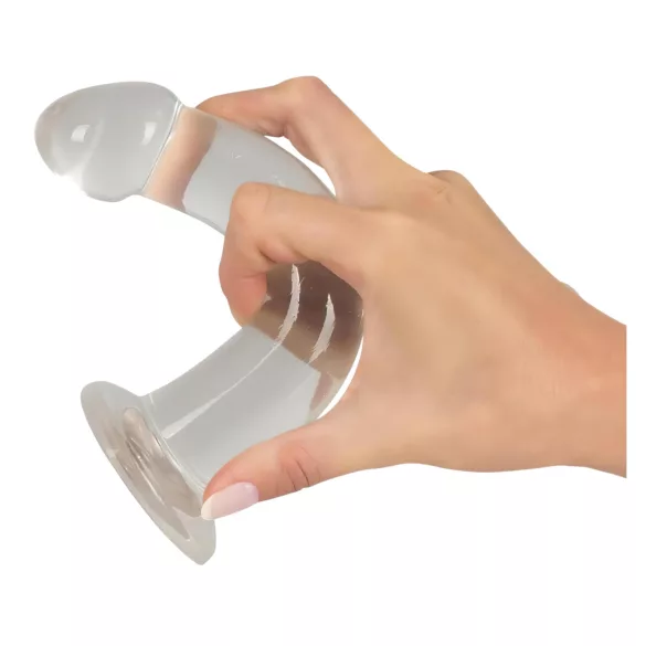 Crystal Clear - analdildoset med ollon - 3 delar - transparent