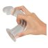 Kristallklar - 3-delad analdildo set (transparent)