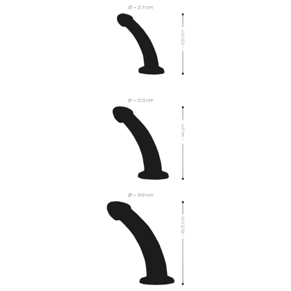 Crystal Clear - analdildoset med ollon - 3 delar - transparent