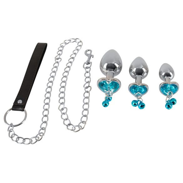 You2Toys - Analplugg Set - Anala Plugg Set med Koppel (Silver)