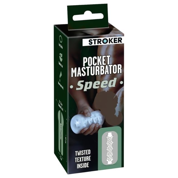 STROKER Speed - Genomskinlig Masturbator (Anatomisk Design)