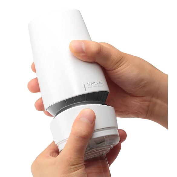 TENGA Aero - onaniprodukt med stark sugkraft - vit/silver