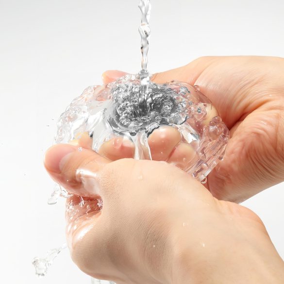 TENGA Aero - onaniprodukt med stark sugkraft - vit/silver