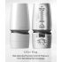 TENGA Aero - super sugande oralstimulans (vit-silver)