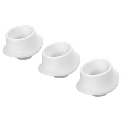 Womanizer L - reservmunstycke set - stor - vit (3 st)